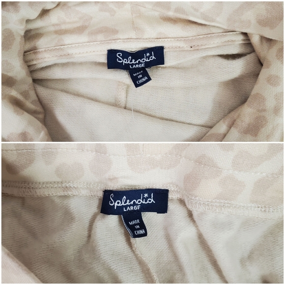 NWT SPLENDID 2 Pc Leopard Pullover & Joggers - Picture 14 of 16